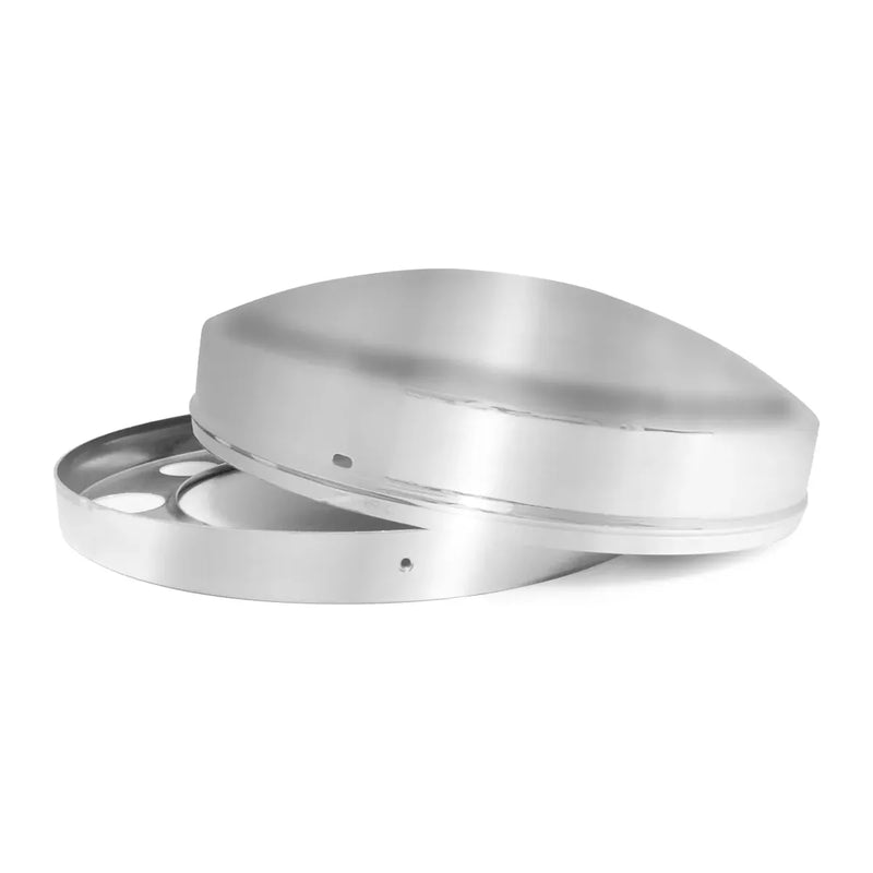 40153 SS HIDE-AWAY FRONT WHEEL AXLE COVER SET FOR 10 HOLES (UNIVERSAL MOUNT) #40153 hub cover Light Gray