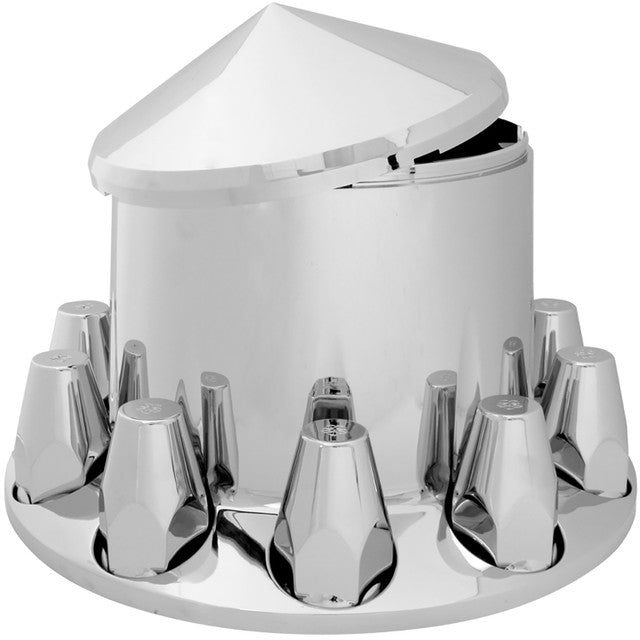 40143 Chrome Plastic ABS Rear Axle Cover Set