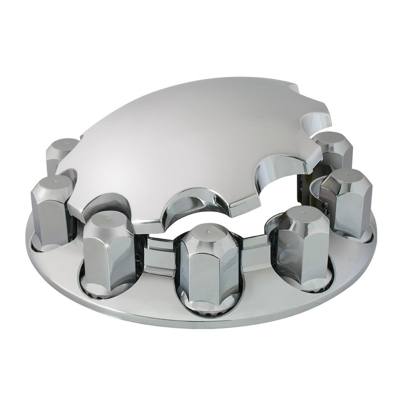 40181 Chrome Plastic Front Axle Cover Set with Locking Tabs