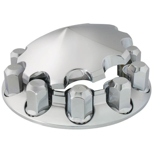 40183 Chrome Plastic Front Axle Cover Set with Locking Tabs