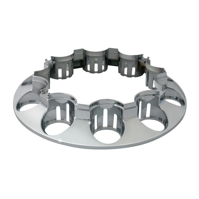 40220 Chrome Plastic Front Axle Cover w/Locking Tabs High Hat