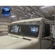 Rollin low Freightliner visor "timeless" (with bead roll) 9"x5" reverse bowtie 304 stainless #4053 Freightliner Visor Dark Slate Gray