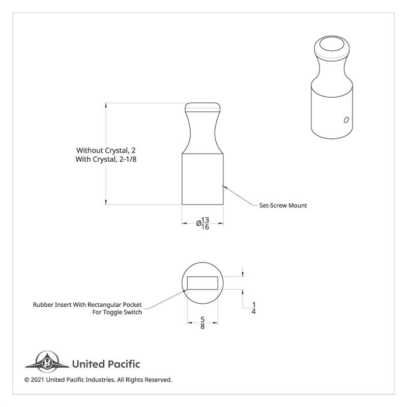 Toggle Switch Extension For International - Purple Crystal