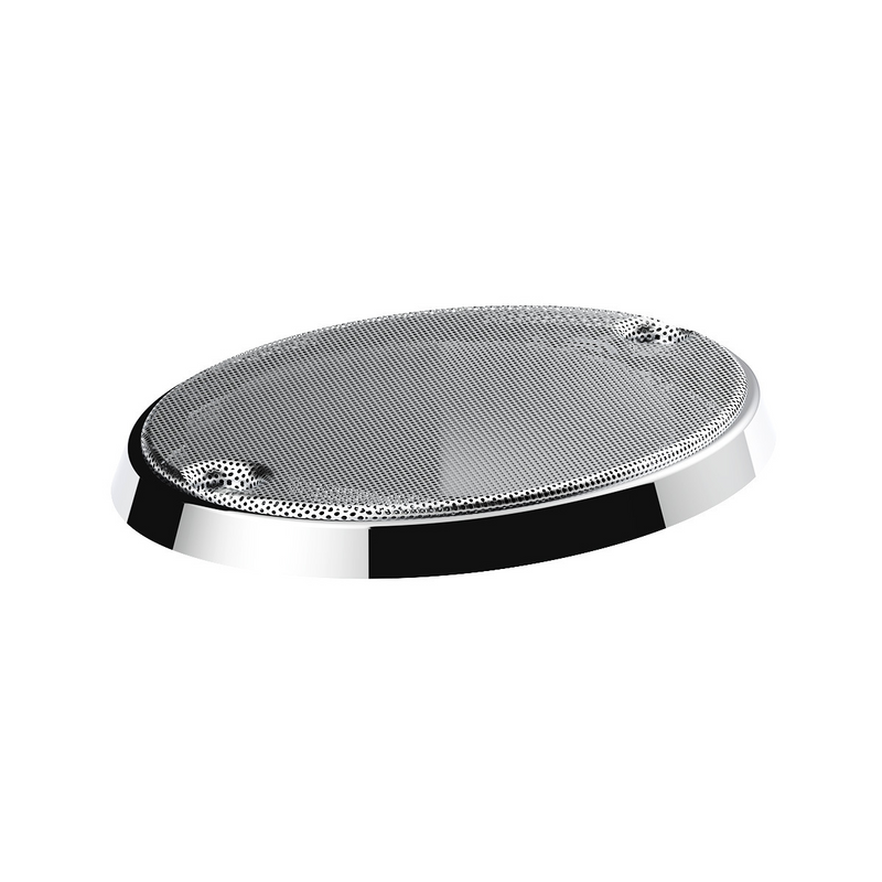 Chrome CB Radio Speaker Cover For Kenworth W900L/T600 (1993-2005) And T800 (1986-2005)