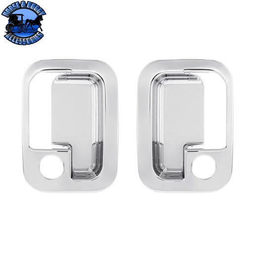 Chrome Door Handle Trim Cover Set for Peterbilt & Kenworth (2005+)- Pair (Driver & Passenger) DOOR HANDLE Light Gray