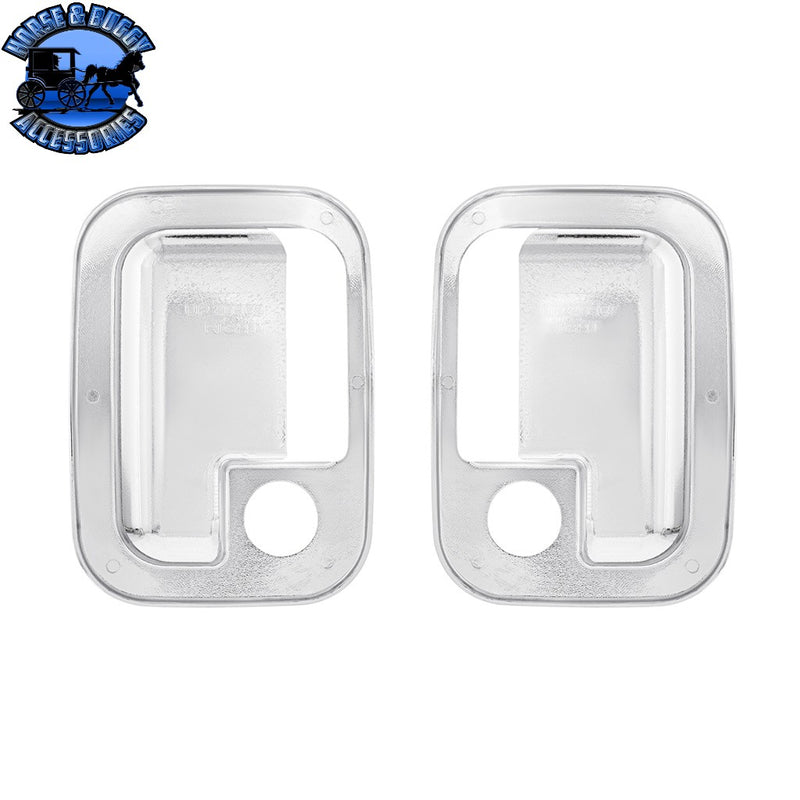 Chrome Door Handle Trim Cover Set for Peterbilt & Kenworth (2005+)- Pair (Driver & Passenger) DOOR HANDLE Light Gray