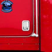 Chrome Door Handle Trim Cover Set for Peterbilt & Kenworth (2005+)- Pair (Driver & Passenger) DOOR HANDLE Firebrick