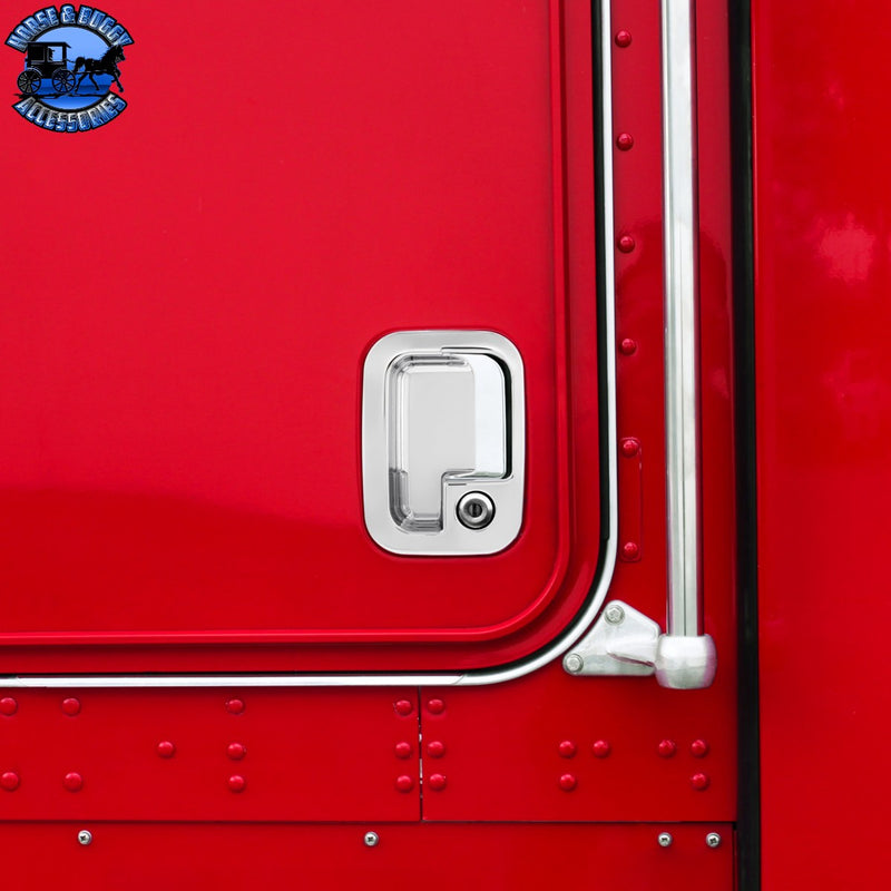 Chrome Exterior Door Handle Cover For 2003+ Kenworth & 2004+ Peterbilt Trucks (Choose Side)
