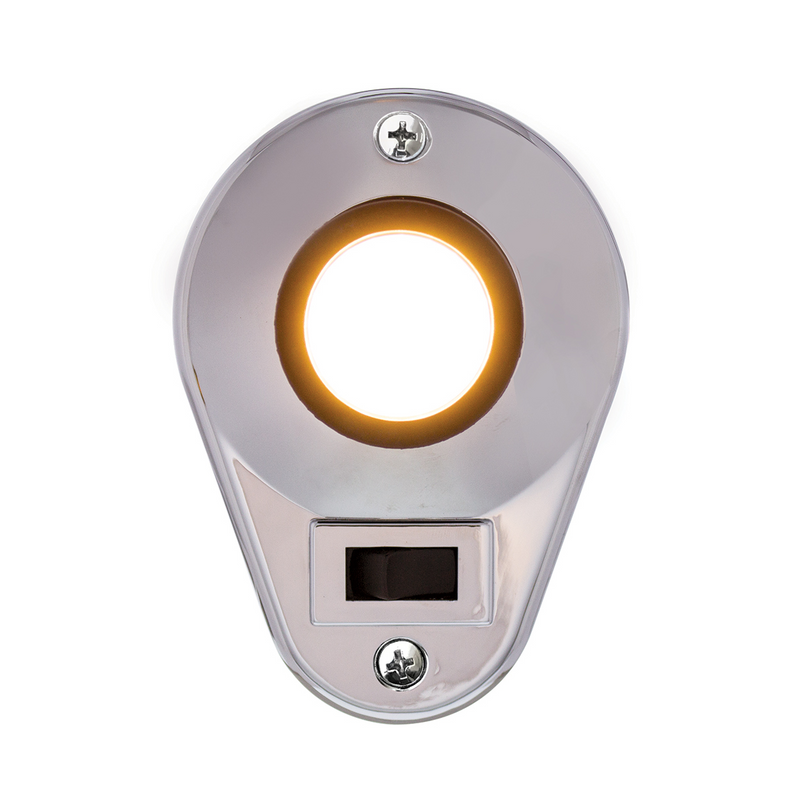 Cubierta de luz de techo estilo lágrima de plástico cromado para Kenworth T600/T660/T800/W900