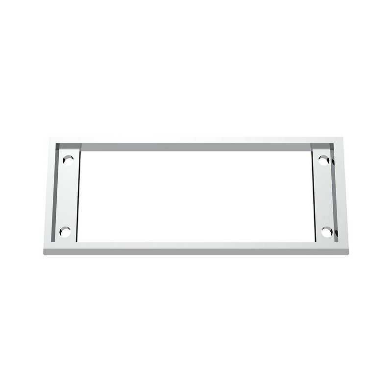 Chrome Plastic A/C Control Dash Panel Bezel For Kenworth W900 (1990-2005) & T800 (1986-2005)