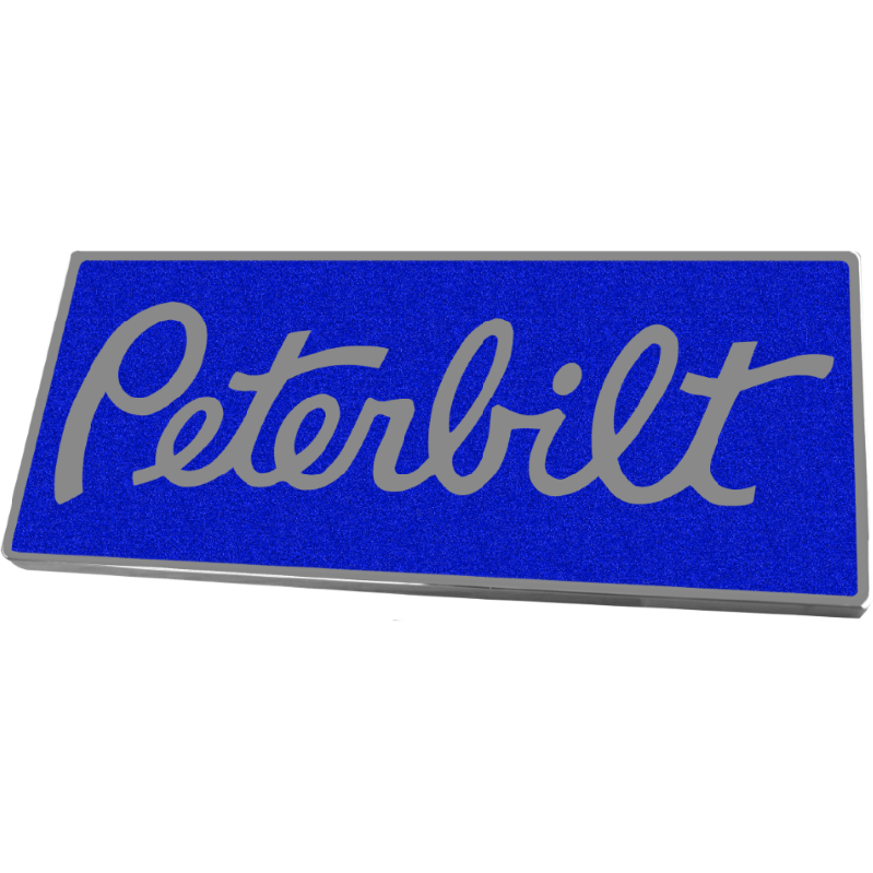 PETERBILT RECTANGULAR EMBLEM BLUE 647 EMBLEM Light Slate Gray