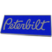 Light Slate Gray PETERBILT RECTANGULAR EMBLEM BLUE 647