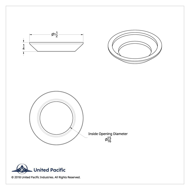 Bisel del freno de estacionamiento para Kenworth (tarjeta de 2)