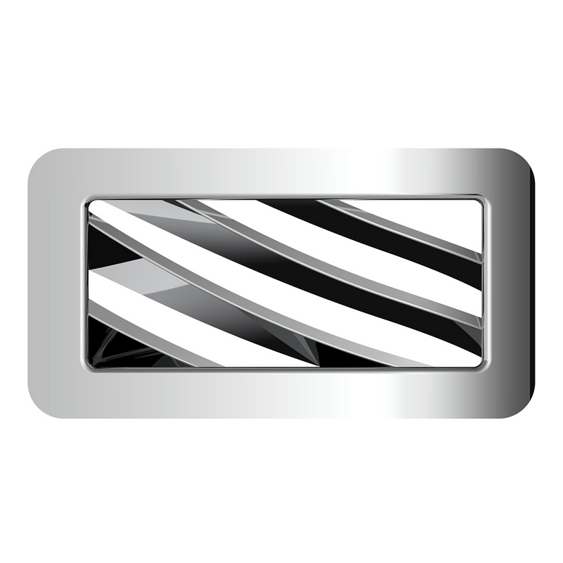 Chrome Plastic A/C Vent For 2001-2005 Peterbilt - Passenger