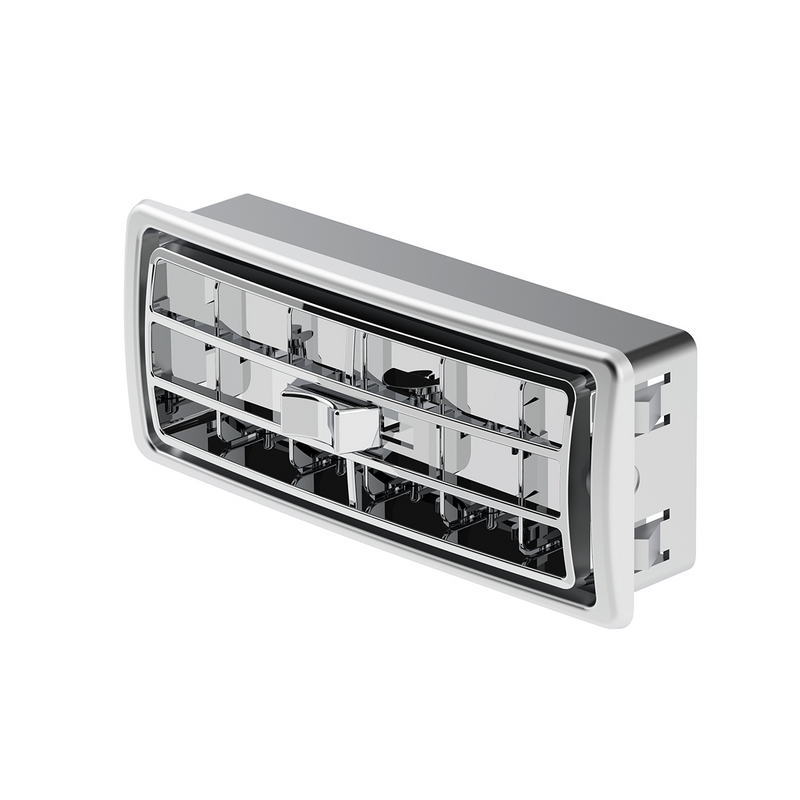 Chrome Plastic A/C Vent For 2002+ Kenworth - Center
