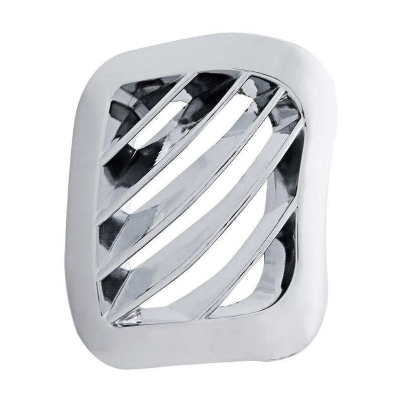 Chrome Plastic A/C Dash Corner Vent For 2006+ Peterbilt - Passenger up-41109 Light Gray