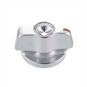 UP-41125 Chrome Plastic A/C Control Knob With Crystal - Clear Crystal