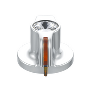 UP-41125 Chrome Plastic A/C Control Knob With Crystal - Clear Crystal