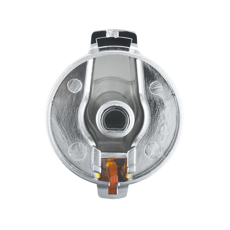 UP-41125 Chrome Plastic A/C Control Knob With Crystal - Clear Crystal