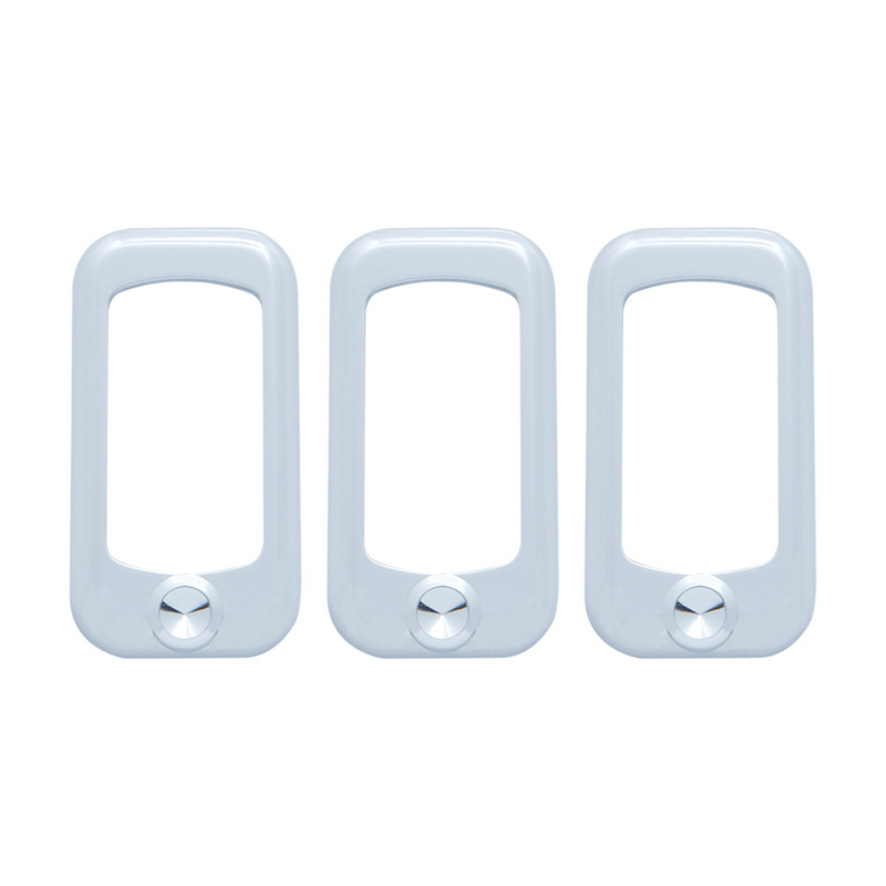 Rocker Switch Trim - Indented (Card of 3)