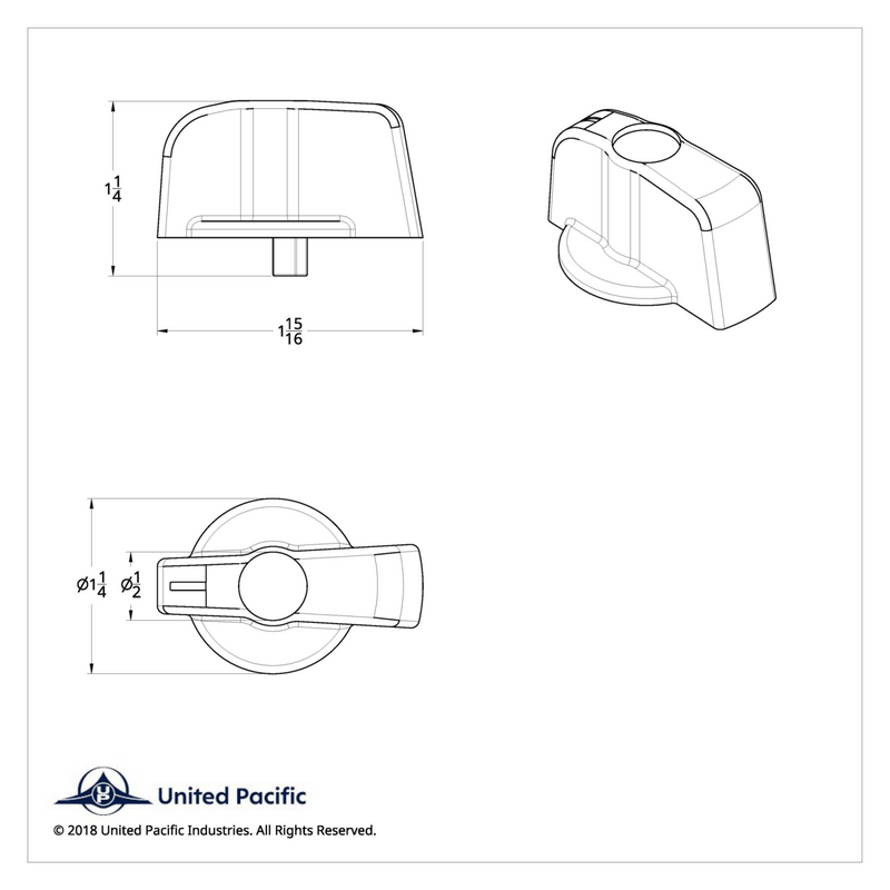 Perilla de aire acondicionado para Freightliner (modelo anterior) - Cristal morado