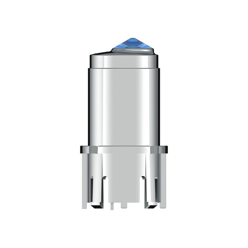 Perilla de control central de aire acondicionado para Kenworth 2006+ - Cristal azul