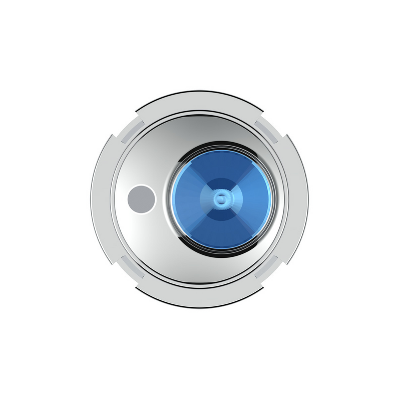 Perilla de control central de aire acondicionado para Kenworth 2006+ - Cristal azul