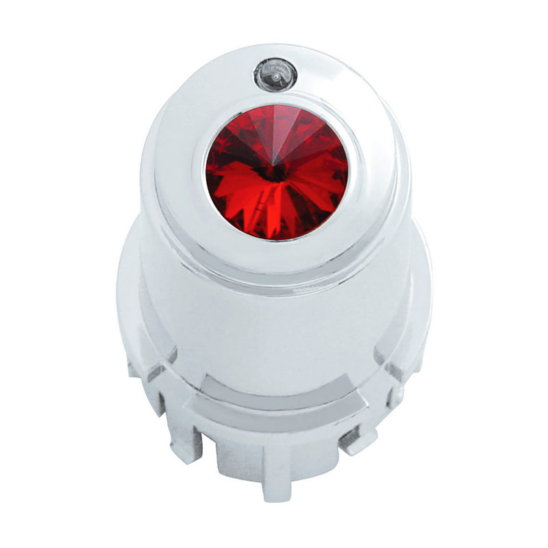 Center A/C Control Knob For 2006+ Kenworth - Red Crystal
