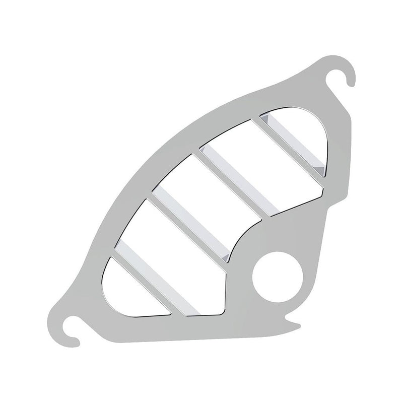 Chrome Plastic A/C Dash Corner Vent For 2006+ Peterbilt - Driver up-41237 Gray