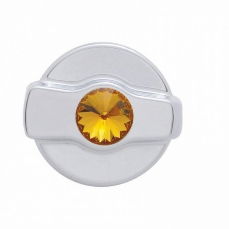 Wiper Dial Knob For Kenworth - Amber Crystal