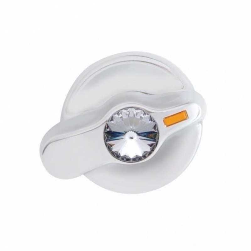 Perilla de control de aire acondicionado Signature Series con cristal de color para camionetas internacionales - Cristal transparente