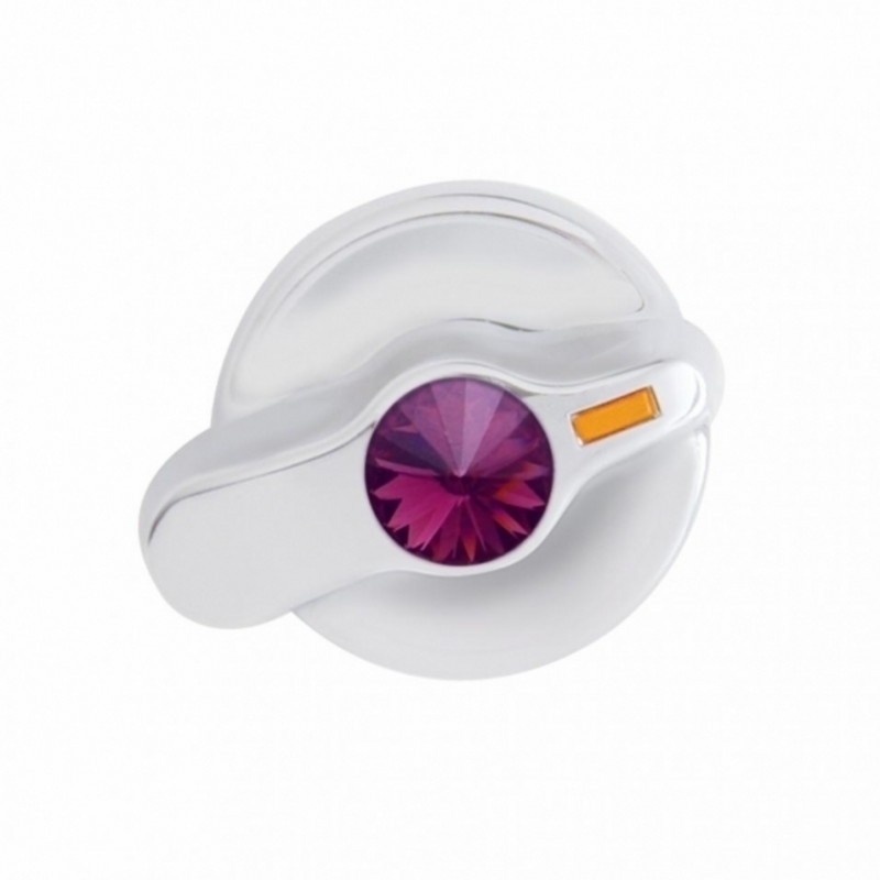 Perilla de control de aire acondicionado Signature Series con cristal de color para camionetas internacionales - Cristal morado