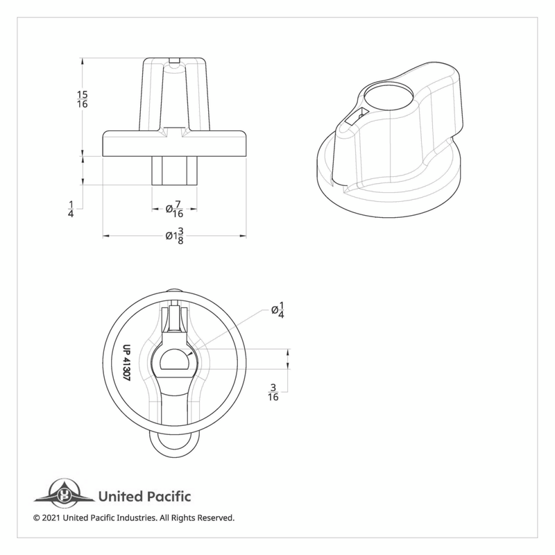 Perilla de control de aire acondicionado Signature Series con cristal de color para camionetas internacionales - Cristal morado