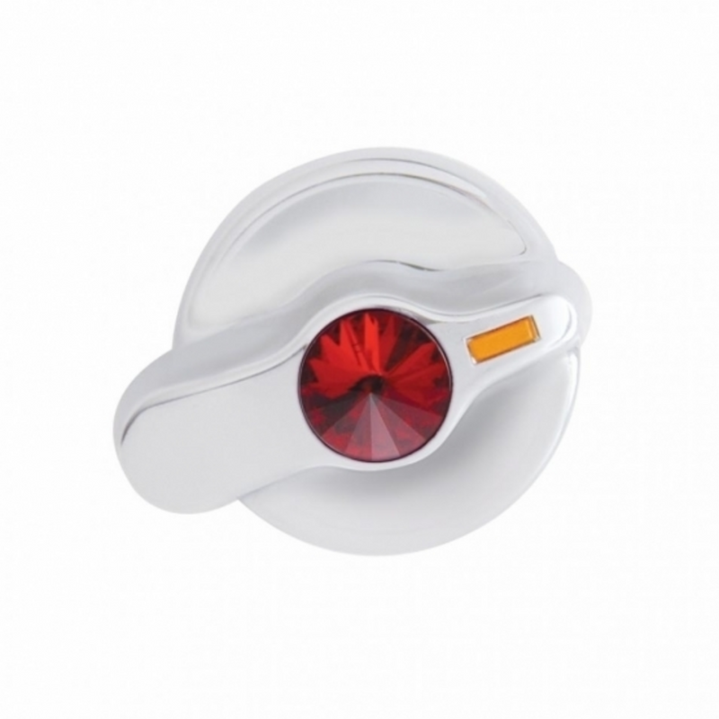 Perilla de control de aire acondicionado Signature Series con cristal de color para camionetas internacionales - Cristal rojo