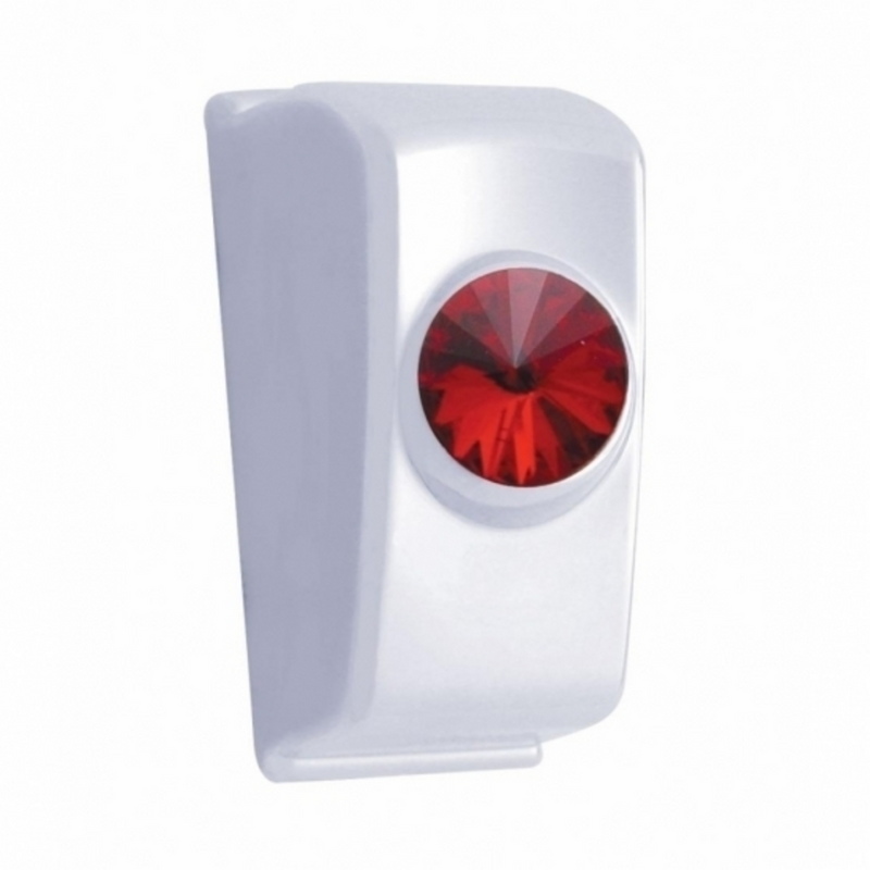 Enchufe de interruptor basculante cromado con cristal rojo para Kenworth 2006+ (tarjeta de 2)