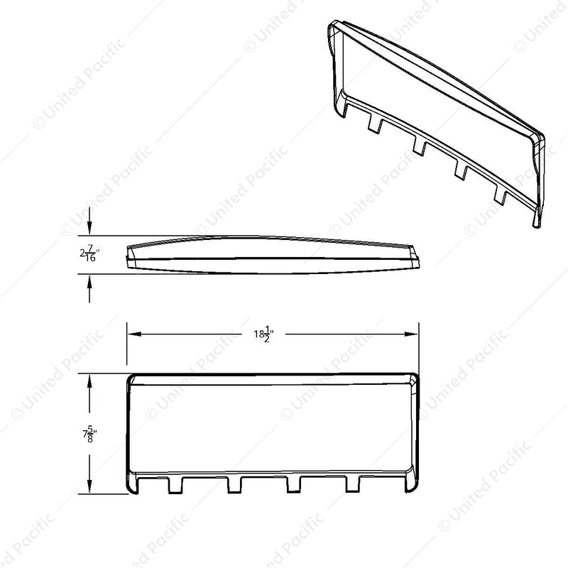 41363  Right Gauge Dash Panel Trim For 2006+ Kenworth