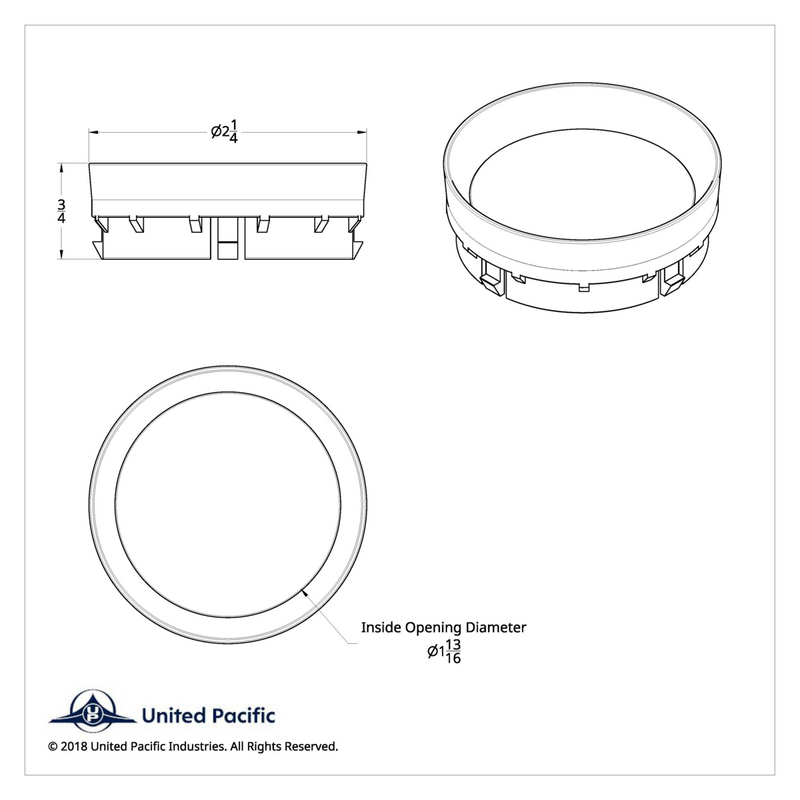 Chrome Plastic Gauge Blank For 2006+ Kenworth W900/W990/T880/T800/T660/T600