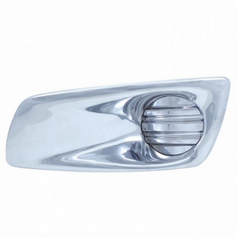 Chrome Plastic Fog Light Cover Without Light Opening For 2008-2017 Kenworth T660 - Driver