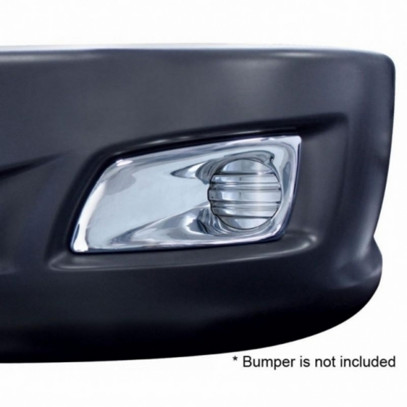 Chrome Plastic Fog Light Cover Without Light Opening For 2008-2017 Kenworth T660 - Driver