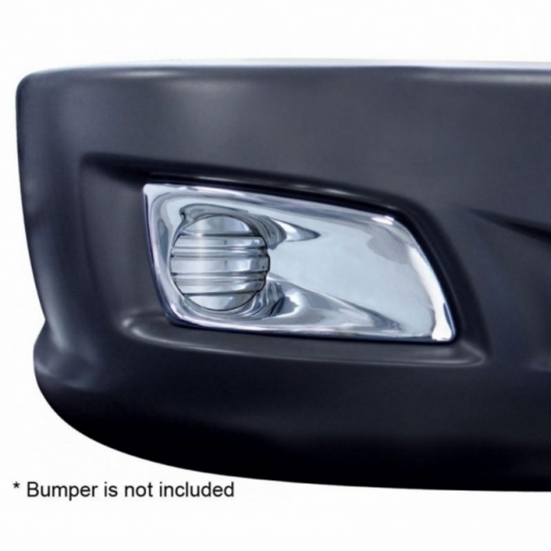 Cubierta de luz antiniebla de plástico cromado sin apertura de luz para Kenworth T660 2008-2017 - Pasajero