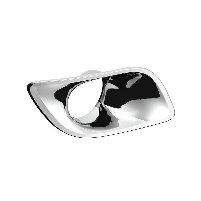 Chrome Plastic Fog Light Bezel For 2013-2021 Kenworth T680-Passenger