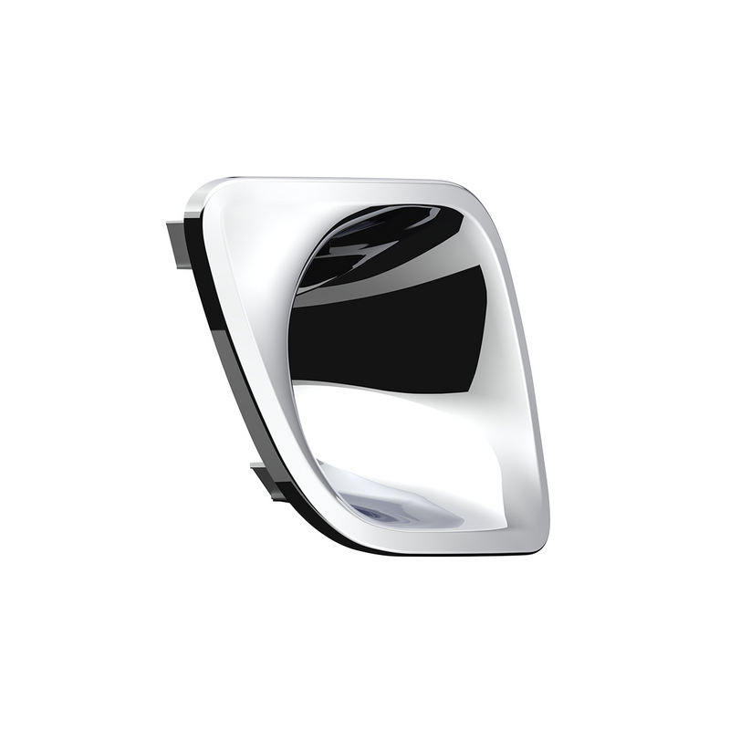 Chrome Plastic Fog Light Bezel For 2013-2021 Kenworth T680-Passenger