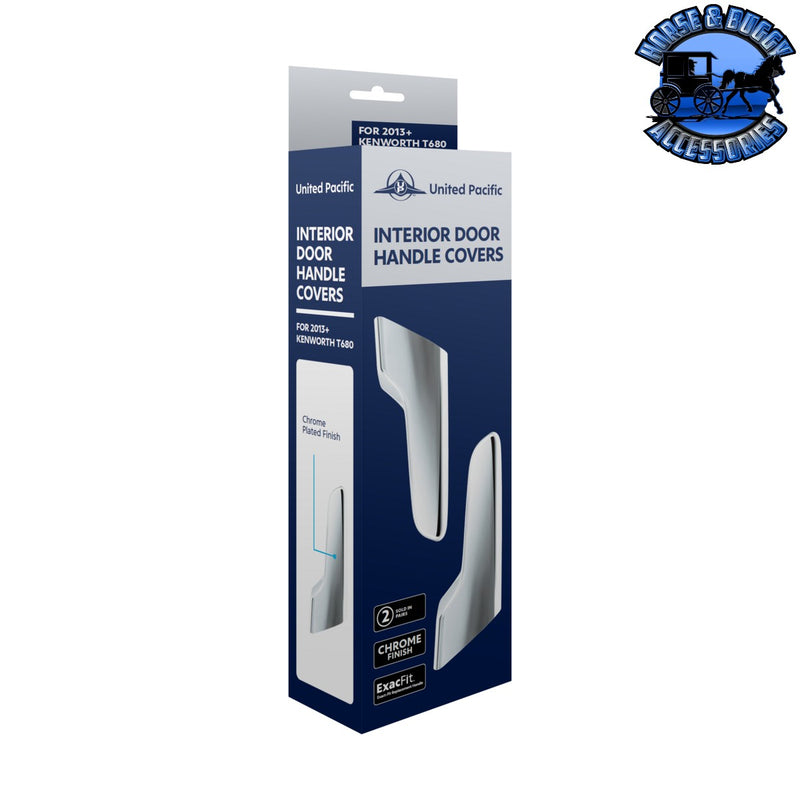 UP-41549 Chrome Plastic Interior Door Handle Cover For 2013-2025 Kenworth T680