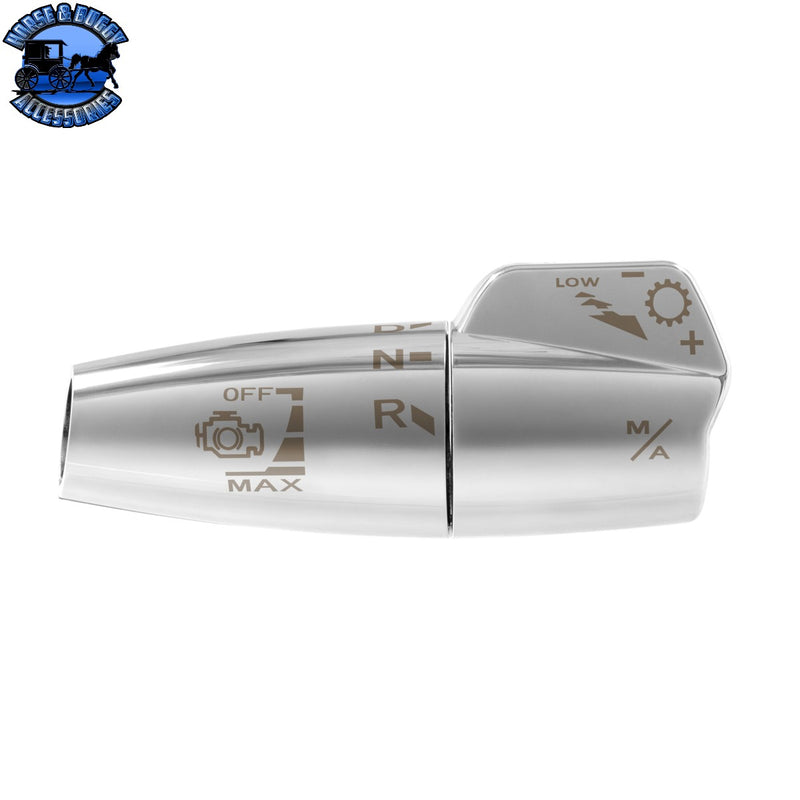UP-41556 Chrome Plastic Shifter Cover For 2013-2026 Kenworth T680 & 2012-2026 Peterbilt 579