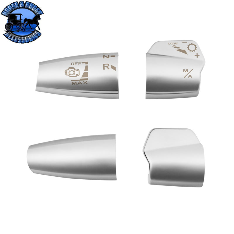UP-41556 Chrome Plastic Shifter Cover For 2013-2026 Kenworth T680 & 2012-2026 Peterbilt 579