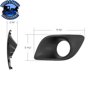 PLASTIC FOG LIGHT BEZEL FOR 2013-2021 KENWORTH T680 (CHOOSE SIDE) Bezel Driver,Passenger Dark Slate Gray