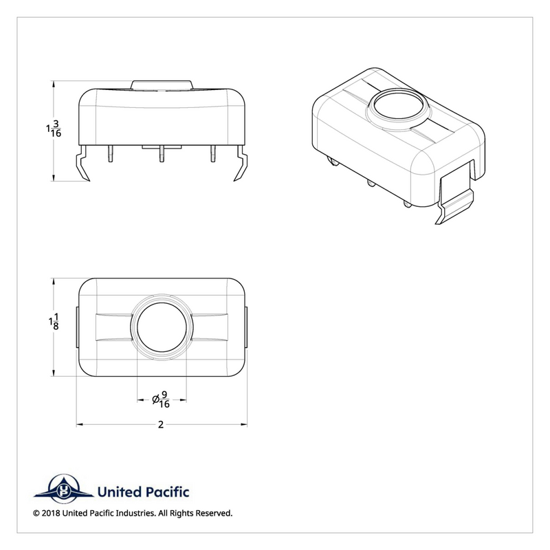 Volvo Switch Plug Cover - Indented (2-Pack)