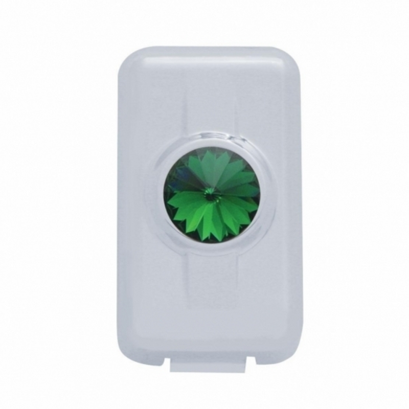Cubierta de enchufe de interruptor para Volvo - Cristal verde (paquete de 2)