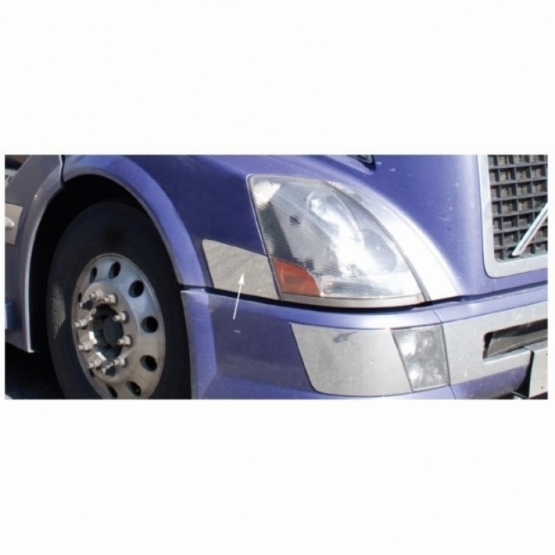 Embellecedor de capó de acero inoxidable para Volvo VN/VNL 2003-2017 - Pasajero (a granel)