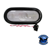 416K 6.5"x2.25" White Incandescent Backup, Oval, Kit Dark Gray